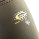 Product photo of a green waterproof boot with the 'Grubs' logo and 'Bearline 8.5 Sport' text.