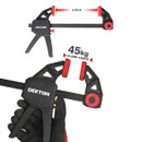 Dekton 6-inch quick-grip bar clamp with 45 kg clamping force, trigger handle and red protective pads.