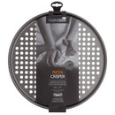 MasterClass 13-inch non-stick pizza crisper with perforated base for improved airflow and crispier homemade pizza bases.