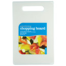 KitchenCraft reversible polyethylene chopping board 28 x 20cm with carry handle, ideal for everyday food preparation.