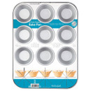 KitchenCraft 12 Hole Non-Stick Shallow Bake Pan