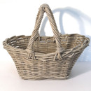 Shopper Style Wicker Log Basket