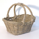 Shopper Style Wicker Log Basket