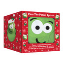 Boxed Pass The Parcel Sprout Christmas party game featuring a festive sprout character, tissue-wrapped layers and hidden novelty gifts and dares.