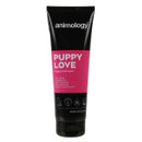 Animology Puppy Love Shampoo 250ml in a black tube, specially formulated to gently clean and freshen a puppy’s coat.
