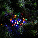 Cluster of the NOMA 1000 Multi-Function String LED Lights, Multicoloured - 74.9m in a christmas tree