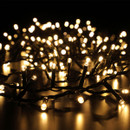 Warm white LEDs glowing against a black background.