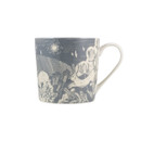 David Mason ceramic mug featuring a detailed grey and white woodland hare illustration with a curved handle.
