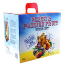 Young’s Peach & Passion Fruit Cider home brewing kit box for making a fruity peach and passion fruit flavoured cider.