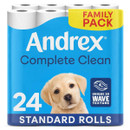 Andrex Complete Clean Toilet Roll - 24 Rolls