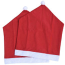 Santa Hat Chair Covers - Set of 2
