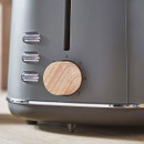Tower Scandi Style Toaster - Grey, 2 Slice