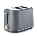 Tower Scandi Style Toaster - Grey, 2 Slice