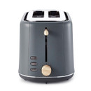Tower Scandi Style Toaster - Grey, 2 Slice