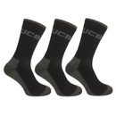 JCB Heavy Duty Black Work Socks - Pack of 3