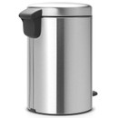 Brabantia NewIcon Pedal Bin, 12 Litre - Matt Steel