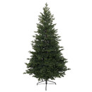 Unlit artificial Christmas tree with a full evergreen shape, dense foliage and sturdy metal stand for indoor Christmas decorating.