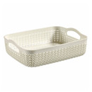 Curver Knit A5 Storage Tray - Oasis White