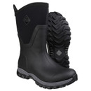 Black Muck Boot with rugged outsole visible, designed for grip and traction.