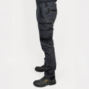 Bisley Workwear Men's Flex & Move Stretch Utility Cargo Trousers with Holster Pockets - Charcoal Bisley Workwear Men's Flex & Move Stretch Utility Cargo Trousers with Holster Pockets - Charcoal