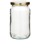 12 x Home Made Round Jam Jar - 1lb