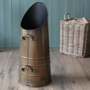 Mansion Georgian Coal Hod with Ornate Handles - Antique Brass