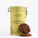 Enjoy Cartwright & Butler Triple Chocolate Chunk Biscuits Tin, filled with buttery chocolate biscuits in a reusable gift tin. Shop now.