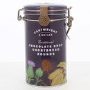 A kilner style tin with shortbreads inside