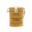 A kilner style tin of chocolate fudge
