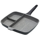 MasterClass Cast Aluminium Three Section Grill Pan - 32cm