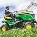 John Deere X370 42" Accel Deck Ride-on Mower