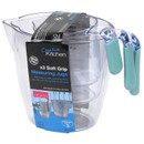 Pendeford Soft Grip Measuring Jugs - Set of 3