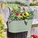 Smart Garden Fence & Balcony Hanging Planter - Sage Green