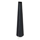 Black tapered waterproof cover designed to protect a large garden parasol when closed.