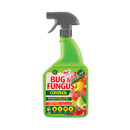 Doff Bug & Fungus Control ready-to-use spray bottle (1L) with trigger head, shown on a white background.