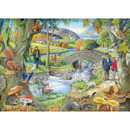 House Of Puzzles The Saltburn Collection MC241 Riverside Walk Jigsaw Puzzle - 1000 Piece
