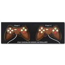 Milk chocolate games controllers gift set, two player-themed chocolate controllers with colourful button details, presented in a black gamer-style box.