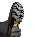A view of the wellingtons rugged sole.