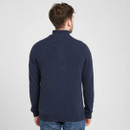 Hoggs of Fife Men's Lothian Quarter Zip Neck Pullover Jumper - Indigo