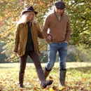 Le Chameau Women's Giverny Jersey Lined Wellington Boots - Cherry