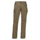 Olive green cargo pants with multiple pockets, including two flap pockets on the sides. The design suggests a practical, outdoor look. Olive green cargo pants with multiple pockets, including two flap pockets on the sides. The design suggests a practical, outdoor look.