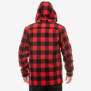 Swanndri Men's Hudson Wool Hoody - Red/Black Check