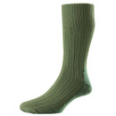 HJ Hall Men's Indestructible Cushioned Socks - Olive