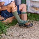 HJ Hall Men's Indestructible Cushioned Socks - Olive