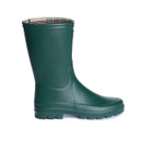 Le Chameau Women's Iris Bottillon Jersey Lined Wellington Boots - Vert Foncé