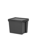 Wham Bam 24L Recycled Heavy Duty Storage Box with Lid - Black