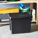 Wham Bam 24L Recycled Heavy Duty Storage Box with Lid - Black