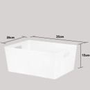 Wham Rectangular 502 Studio Basket - Ice White