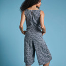 Weird Fish Womens Nalani Printed Jumpsuit - Navy