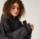 A close up view of the robe's adjustable sleeves.